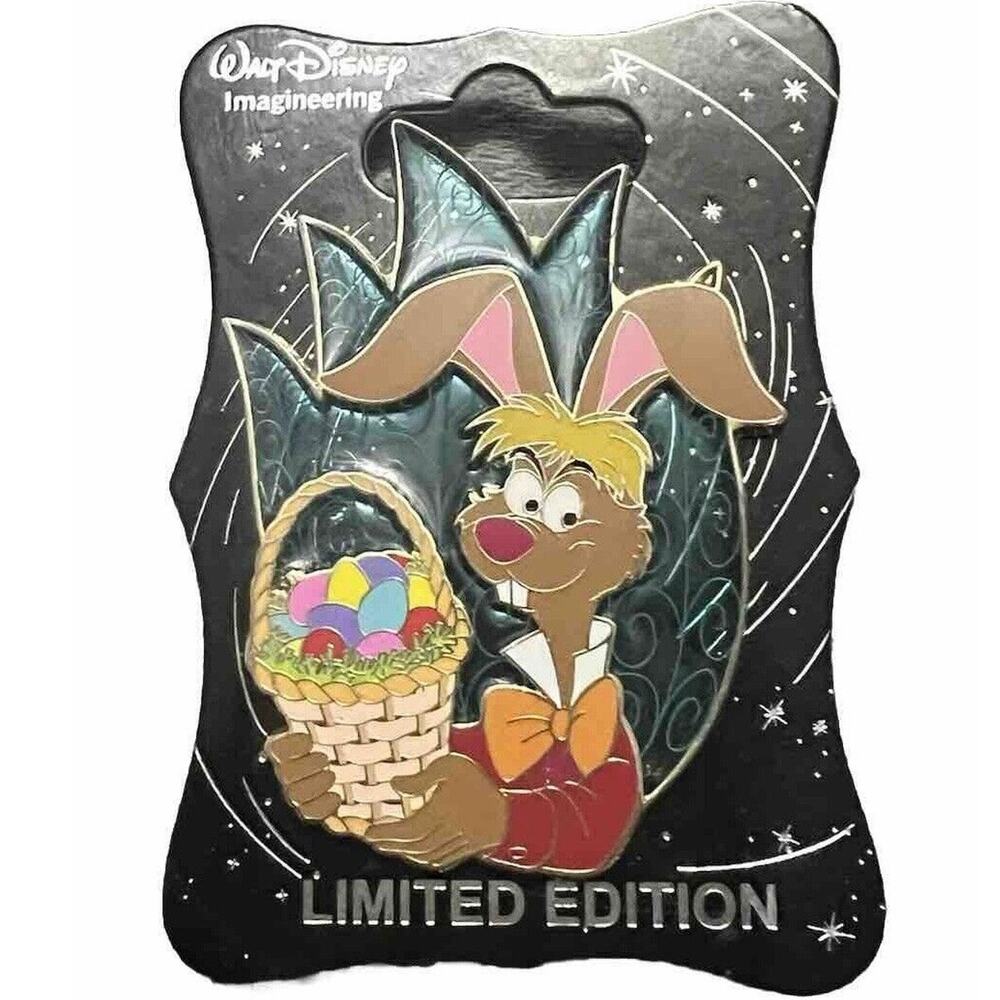Disney WDI MOG March Hare Easter Stained Glass - Alice in Wonderland - LE 250
